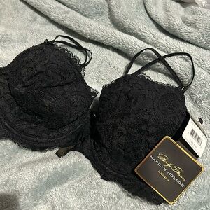 Gorgeous Sexy Black Lace Convertible Bra 36D-NWT